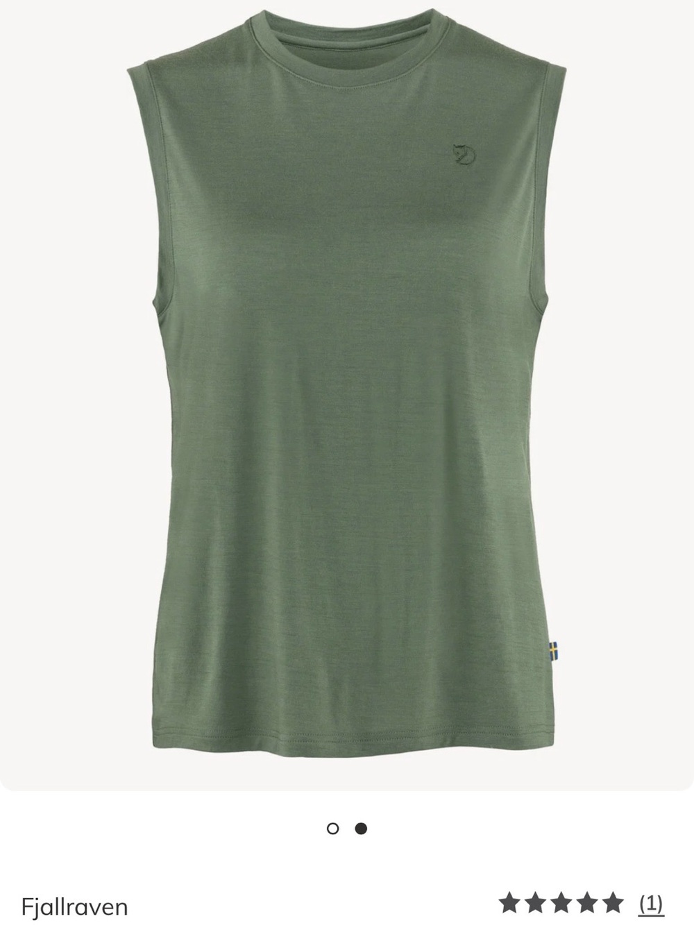 Fjallraven Women's Muscle Tee in Olive